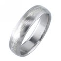 White Gold and Silver Twist Mokume