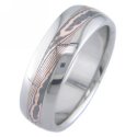 Rose Gold and Shakudo Twist Mokume