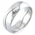 Wavy Dual Ring