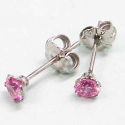 Flowers Pink w/ Studs