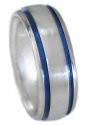 Blue Titanium Ring B10