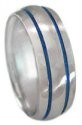 Blue Titanium Ring B11