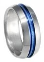 Blue Titanium Ring B16