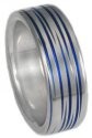 Blue Titanium Ring B19