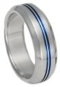 Blue Titanium Ring B26