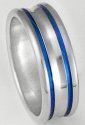 Blue Titanium Ring B29
