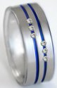 Blue Titanium Ring B33