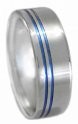 Blue Titanium Ring B8