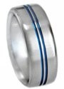 Blue Titanium Ring B9