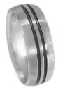 Black Titanium Ring BK1