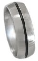 Black Titanium Ring BK6
