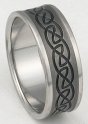 Titanium Celtic Ring CK61
