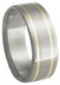 Titanium Gold Ring G8