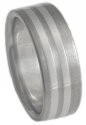 Titanium Platinum Ring P14