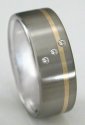 Titanium Diamond Ring S14