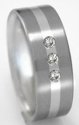 Titanium Diamond Ring S40